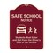 Signmission Designer Series-Safe School Students Must Enter And Exit From Driver Si, 18" L, 24" H, BU-1824-9755 A-DES-BU-1824-9755 - alternate 1